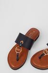 Wallis Fiorella Hardware Detail Toe Post Flat Sandals thumbnail 4