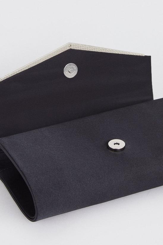 Wallis Sliver Trim Detail Envelope Clutch Bag 4