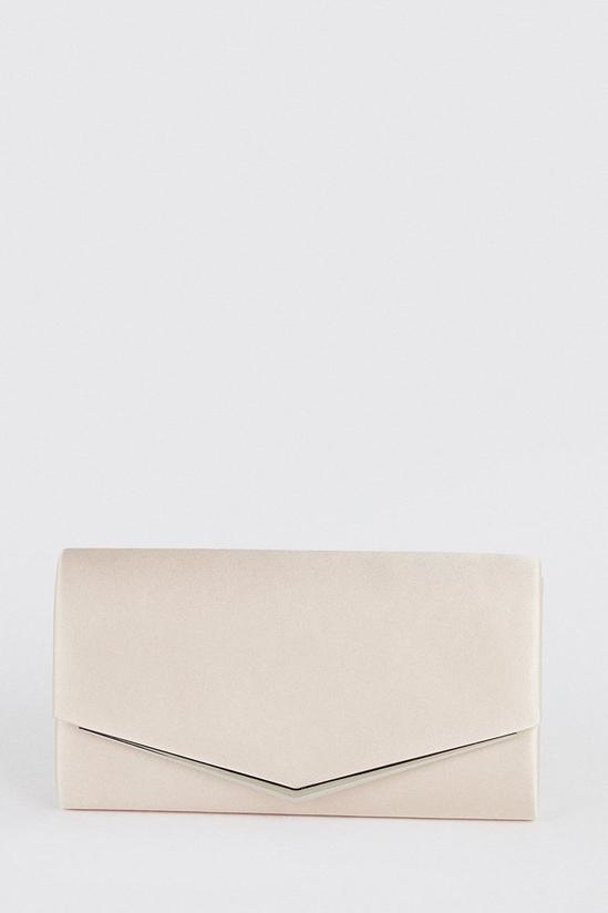Wallis Sliver Trim Detail Envelope Clutch Bag 1