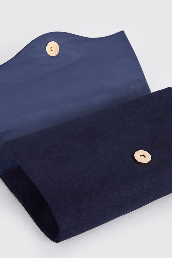 Wallis Broach Detail Embellished Envelope Clutch Bag 4
