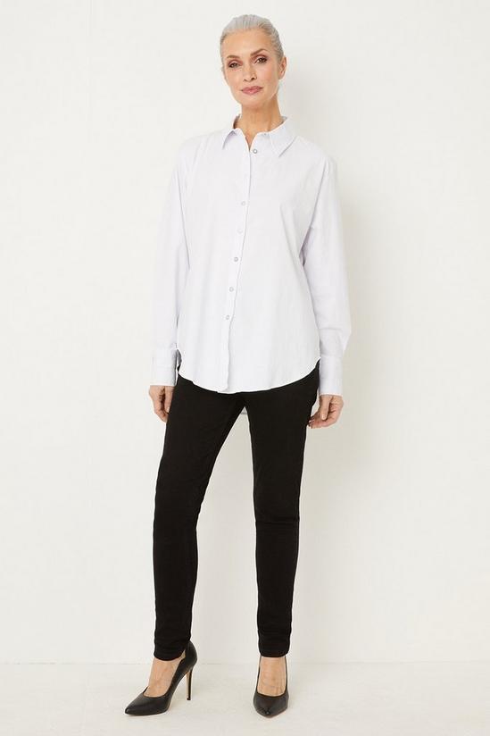 Wallis White Cotton Button Through Shirt 1
