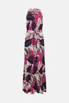 Wallis Pink Leaf Print Maxi Dress thumbnail 5