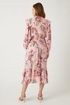 Wallis Blush Floral Button Through Midi Dress thumbnail 3