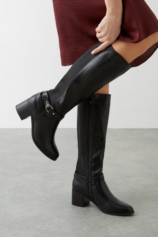 Wallis Harmony Ankle Strap Detail Knee High Boots 1