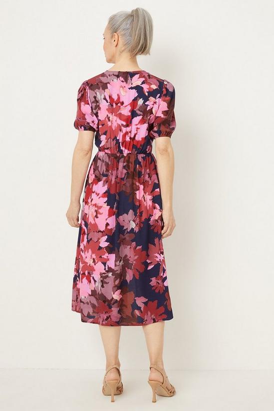 Wallis Pink Floral Midi Dress 3