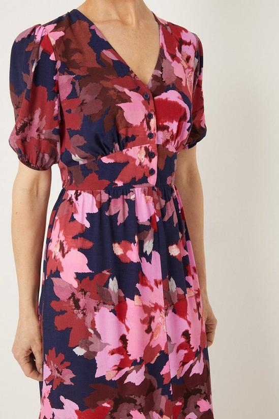 Wallis Pink Floral Midi Dress 4