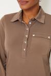 Wallis Mink Jersey Pocket Shirt thumbnail 4