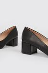 Wallis Darla Almond Toe Block Heeled Court Shoes thumbnail 4