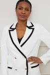 Wallis Ivory Tipped Double Breasted Blazer thumbnail 2