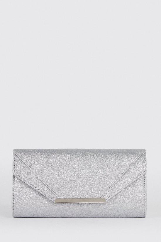 Wallis Glitter Metal Trim Envelope Bag 1