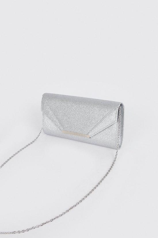 Wallis Glitter Metal Trim Envelope Bag 3
