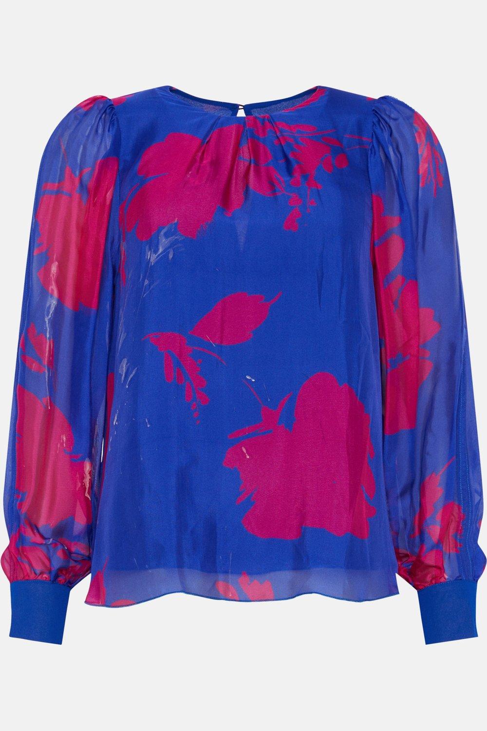 LV INSPIRED SATIN BLOUSE – Pampas Fashion Boutique