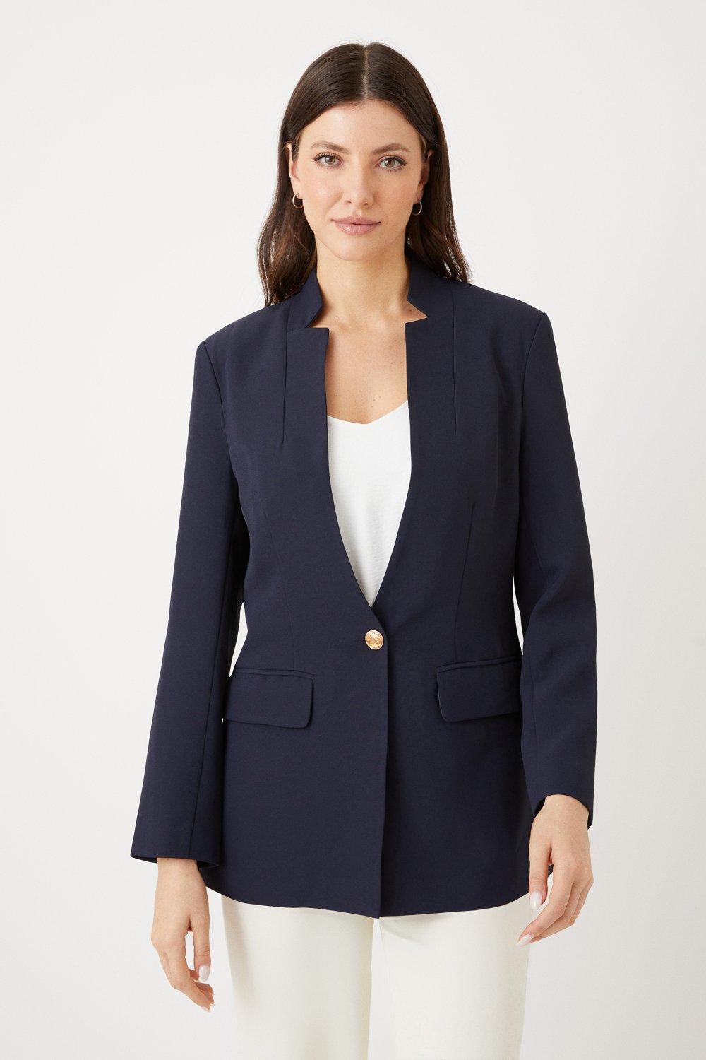 Suits Notch Single Breasted Blazer Wallis