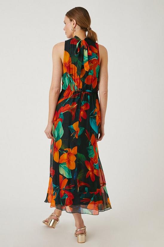 Wallis Floral Silk Mix Sleeveless Midaxi Dress 3