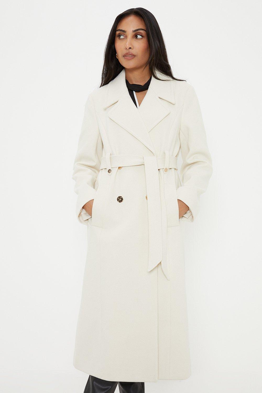 Jackets & Coats, Twill Fit And Flare Coat