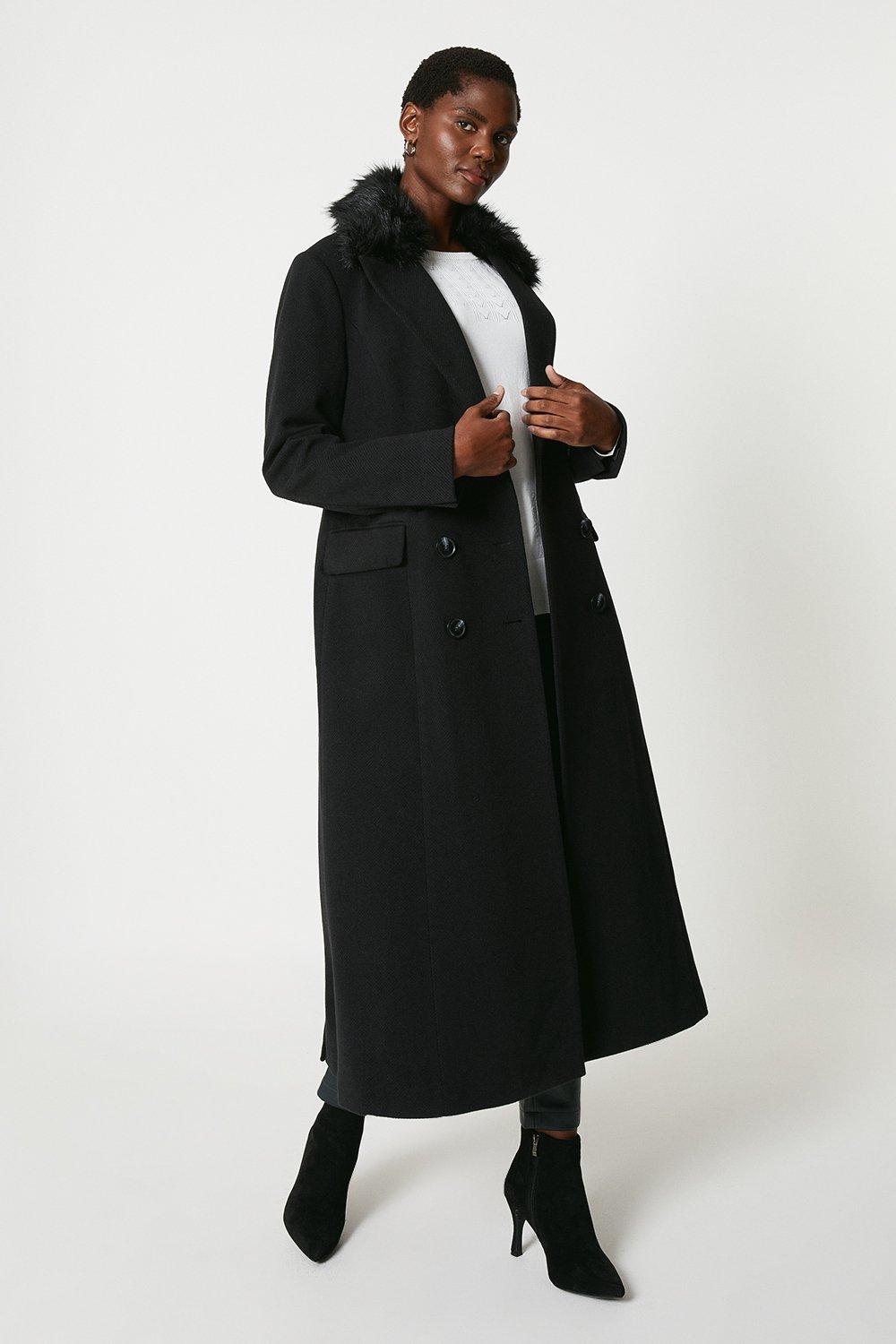 Wallis grey military clearance coat