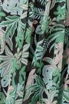 Wallis Petite Green Palm Shirred Midi Dress thumbnail 4