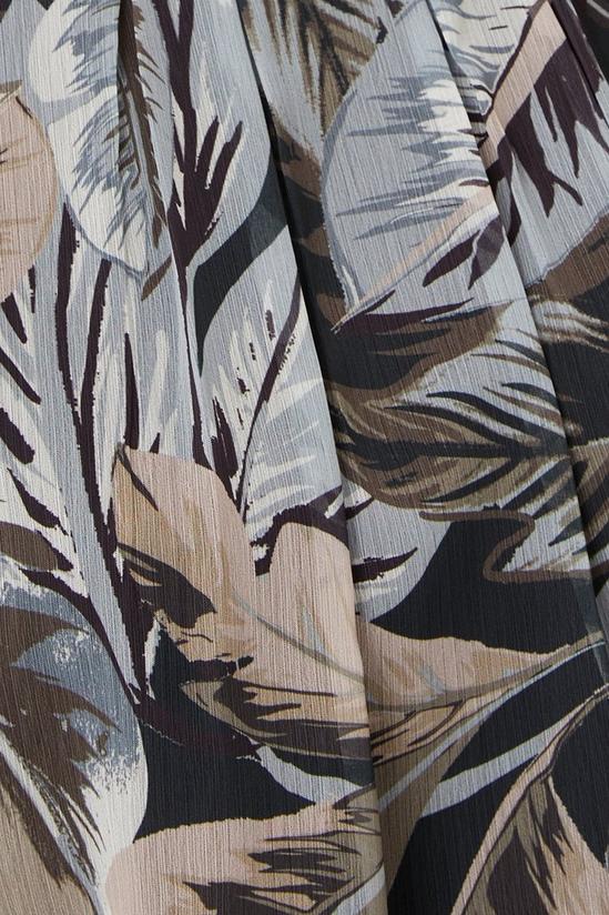 Wallis Petite Neutral Palm Print Short Sleeve Shell Top 4