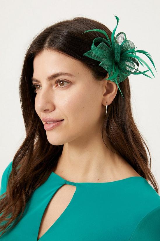Wallis Flower And Feather Detail Fascinator 1