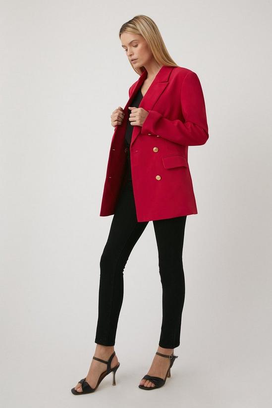 Wallis Pink Double Breasted Military Blazer 2