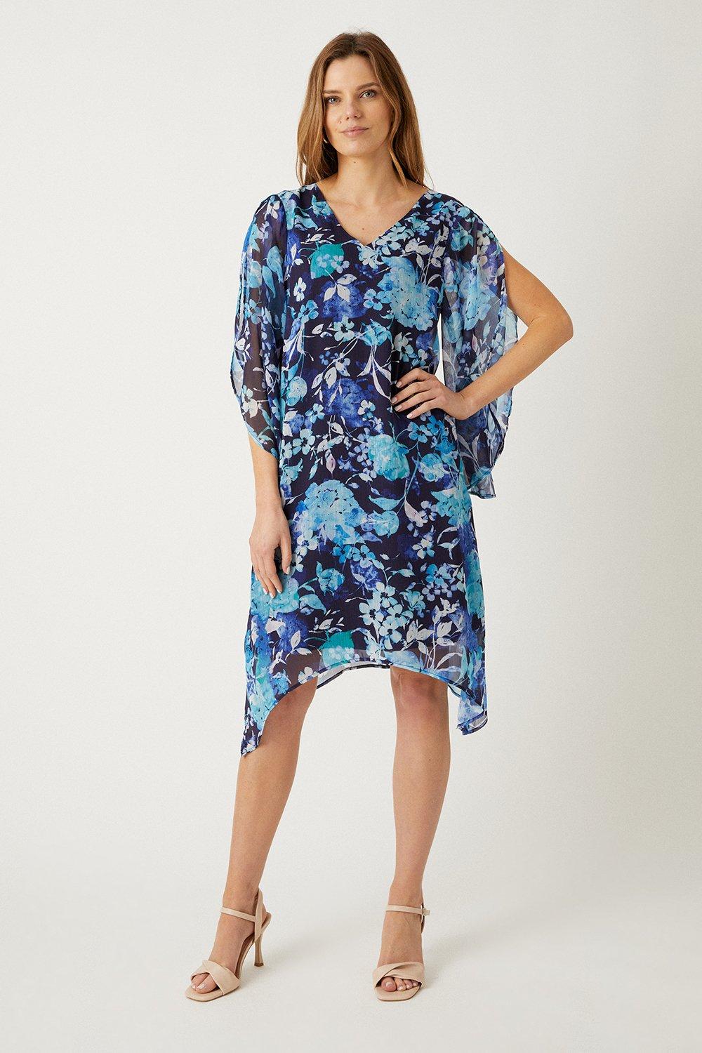 Wallis blue shift dress sale