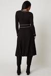 Wallis Petite Ribbed Pleated Knitted Dress thumbnail 3