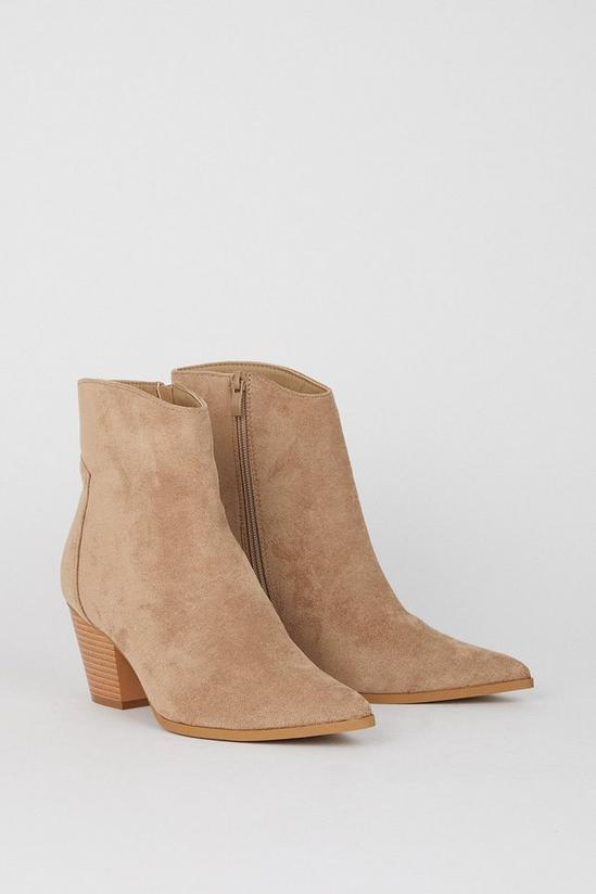 Wallis Marcella Western Pointed Ankle Boots 3