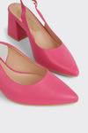 Wallis Estel Slingback Pointed Block Heeled Court Shoes thumbnail 4