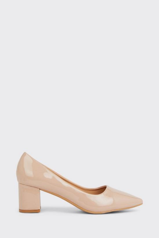 Wallis Dream Pointed Block Heeled Court Shoes 2