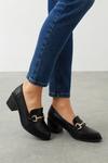 Wallis Lydia Snaffle Detail Loafer Court Shoes thumbnail 1