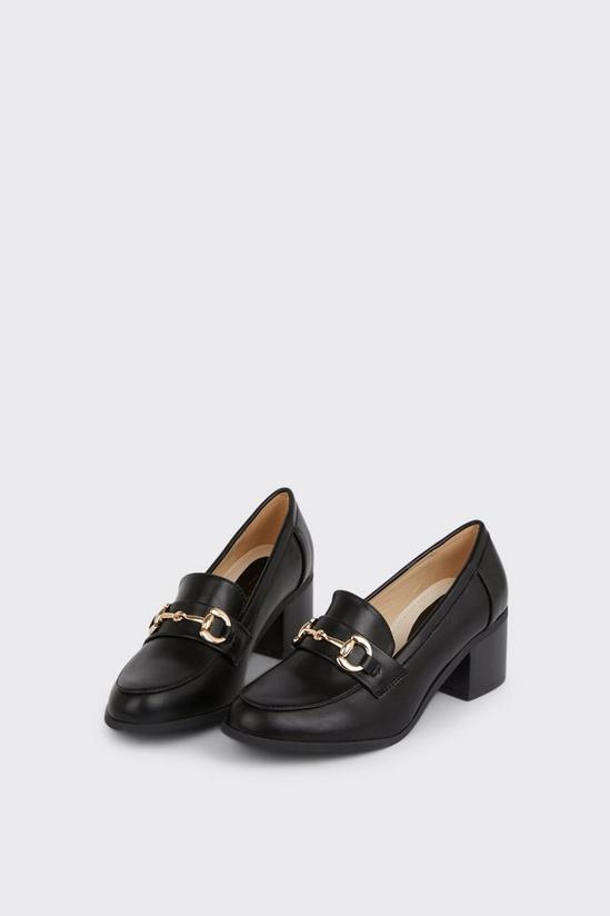 Wallis Lydia Snaffle Detail Loafer Court Shoes 3