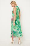 Wallis Petite Green Abstract Silk Mix Sleeveless Midaxi Dress thumbnail 3
