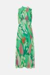 Wallis Petite Green Abstract Silk Mix Sleeveless Midaxi Dress thumbnail 5