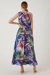 Wallis Tropical Belted Tiered Maxi Dress thumbnail 3