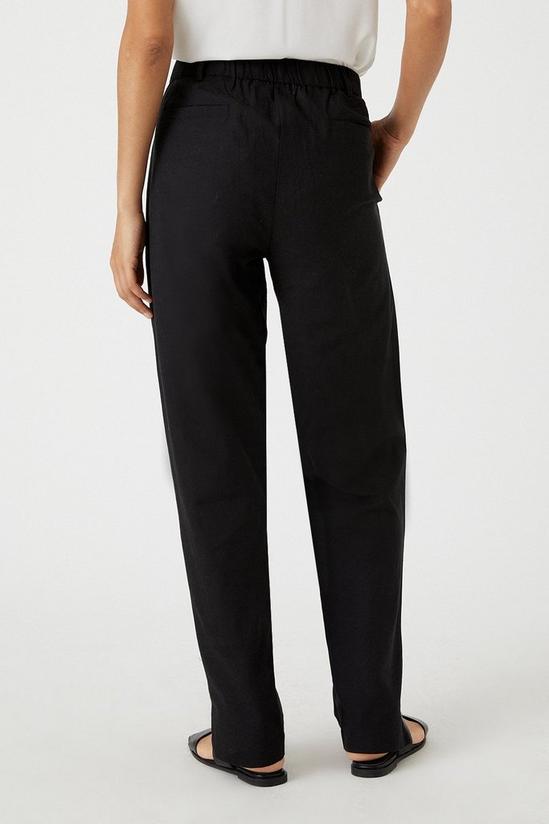Wallis Linen Look Tapered Trousers 3