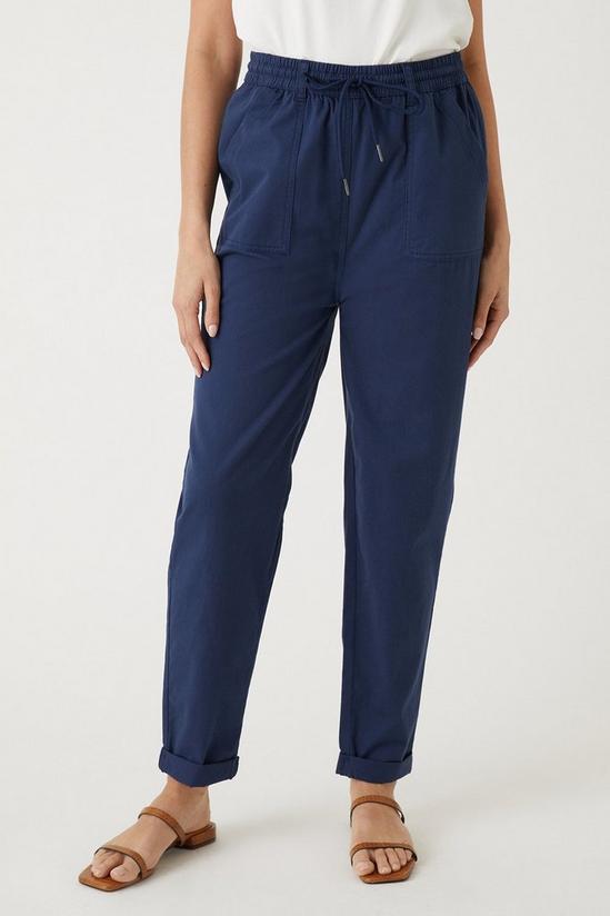 Wallis Elasticated Tapered Roll Up Trousers 2