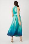 Wallis Tall Aqua Ombre Maxi Dress thumbnail 3