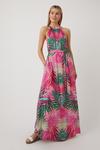 Wallis Tall Pink Palm Maxi Dress thumbnail 1