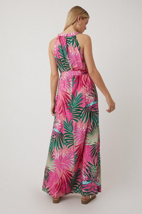 Wallis Tall Pink Palm Maxi Dress 3