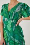 Wallis Tall Green Palm Midi Dress thumbnail 2