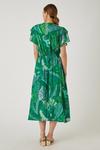 Wallis Tall Green Palm Midi Dress thumbnail 3