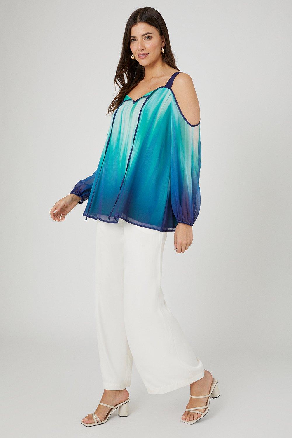 Aqua cold store shoulder top