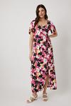 Wallis Pink Floral Angel Sleeve Jersey Maxi Dress thumbnail 1