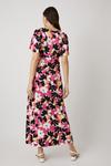 Wallis Pink Floral Angel Sleeve Jersey Maxi Dress thumbnail 3