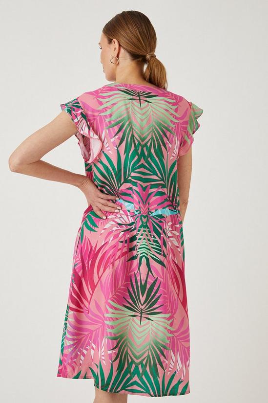Wallis Tall Pink Palm Shift Dress 3