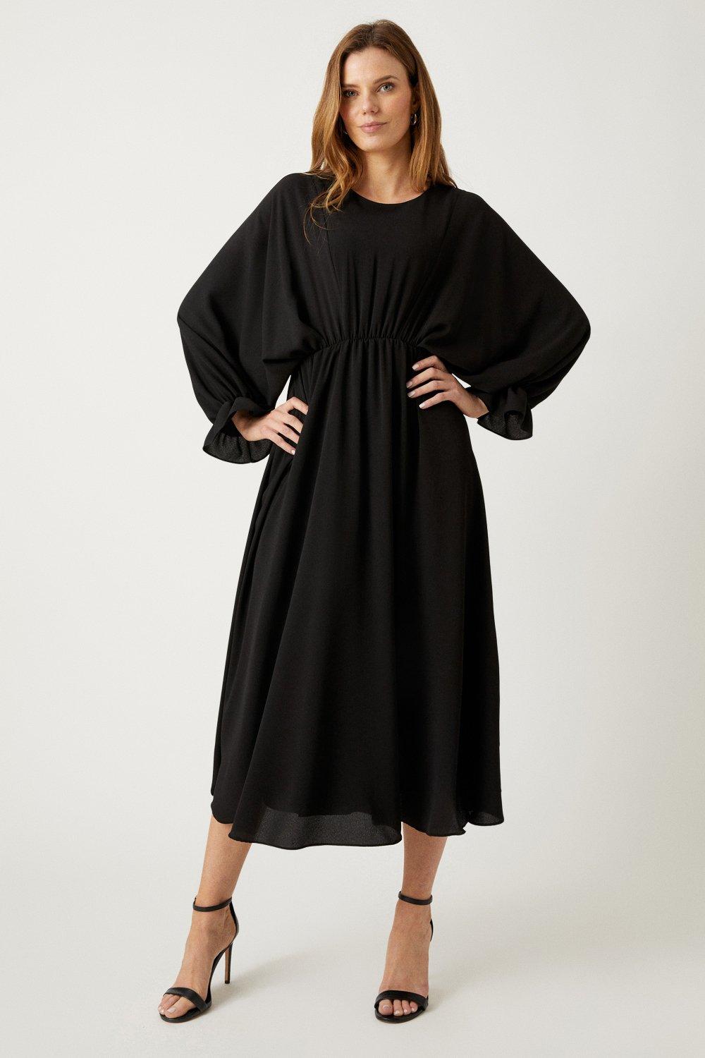 Wallis black hot sale maxi dress