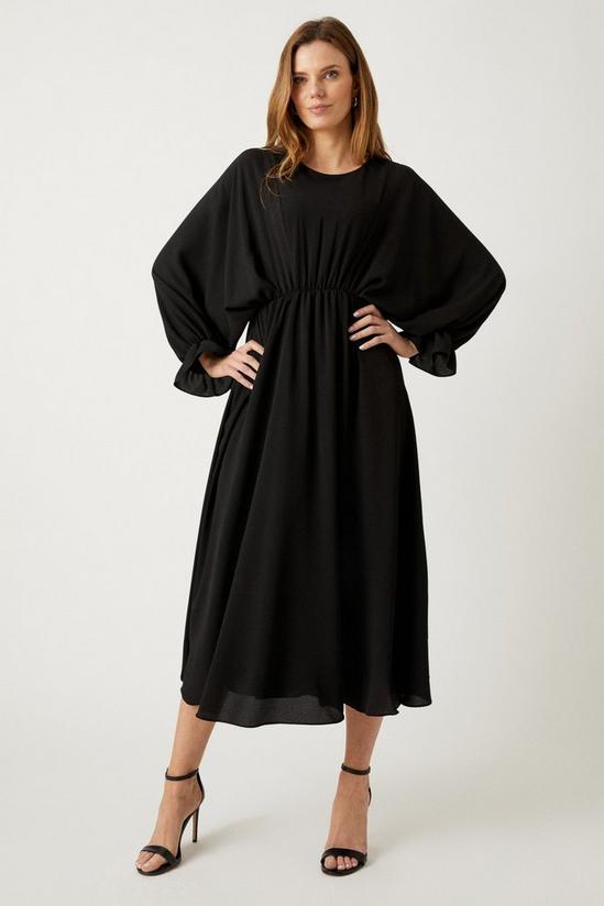 Wallis Black Volume Sleeve Maxi Dress 1