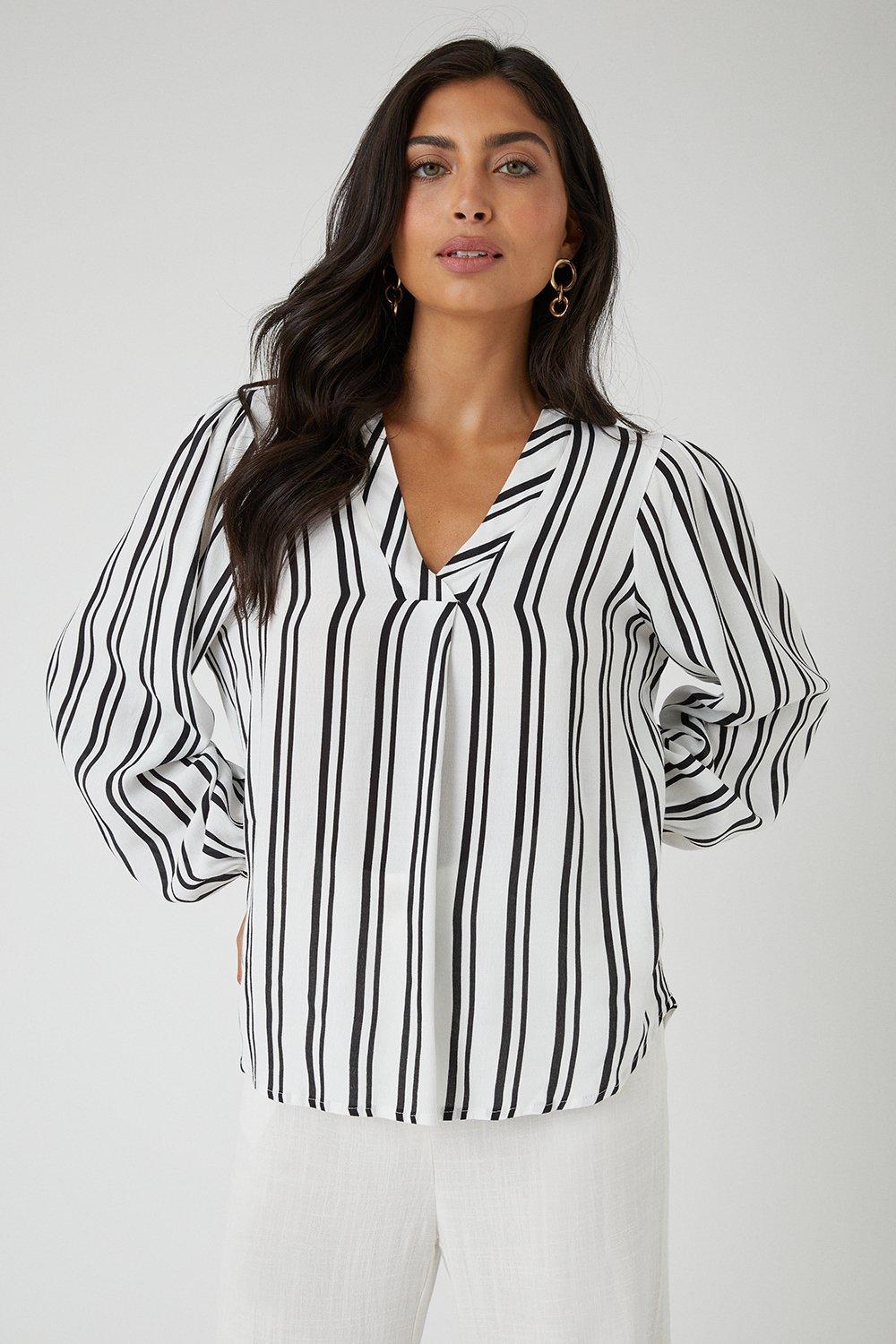 Womens Stripe Overhead Shirt