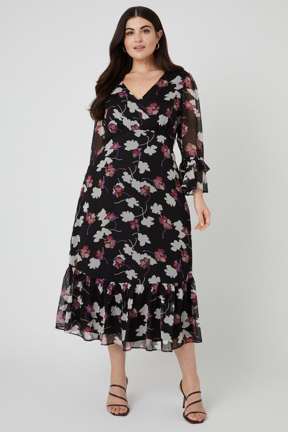 Wallis chiffon outlet dress