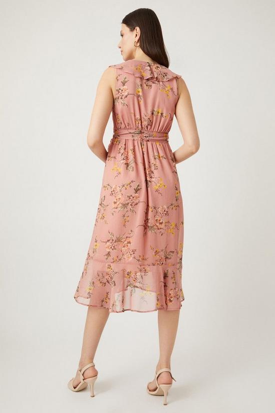 Wallis Blush Floral Print Wrap Dress 3